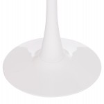 ΤΡΑΠΕΖΙ ΣΤΡΟΓΓΥΛΟ BROLIN HM18141.01 MDF TOP-ΒΑΣΗ ΜΕΤΑΛΛΙΚΗ--ΛΕΥΚΟ Φ90x73Υεκ