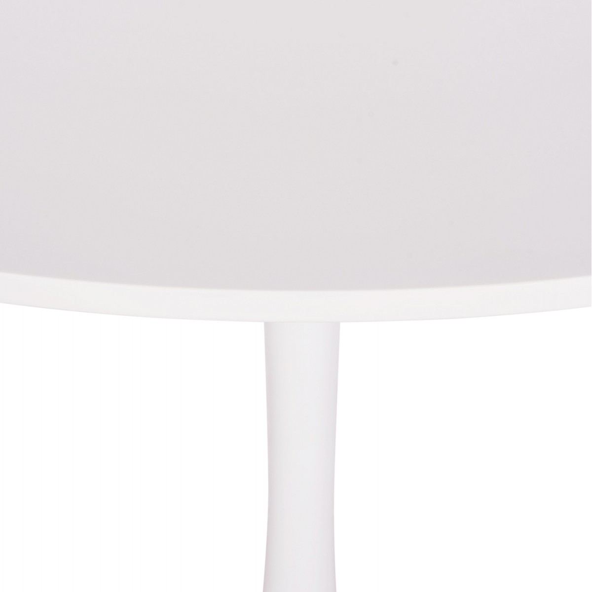 ΤΡΑΠΕΖΙ ΣΤΡΟΓΓΥΛΟ BROLIN HM18141.01 MDF TOP-ΒΑΣΗ ΜΕΤΑΛΛΙΚΗ--ΛΕΥΚΟ Φ90x73Υεκ