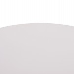 ΤΡΑΠΕΖΙ ΣΤΡΟΓΓΥΛΟ BROLIN HM18141.01 MDF TOP-ΒΑΣΗ ΜΕΤΑΛΛΙΚΗ--ΛΕΥΚΟ Φ90x73Υεκ