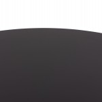 ΤΡΑΠΕΖΙ ΣΤΡΟΓΓΥΛΟ BROLIN HM18141.02 MDF TOP-ΒΑΣΗ ΜΕΤΑΛΛΙΚΗ--ΜΑΥΡΟ Φ90x73Υεκ