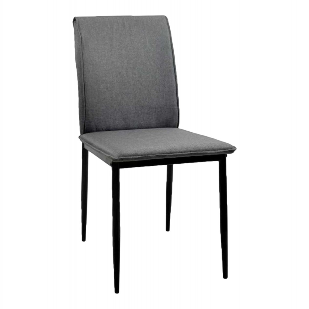 ΚΑΡΕΚΛΑ ΤΡΑΠΕΖΑΡΙΑΣ PERKY HM18347.01 ΓΚΡΙ ΥΦΑΣΜΑ-ΜΕΤΑΛ. ΠΟΔΙΑ ΜΑΥΡΑ 42x58x89,5Υεκ