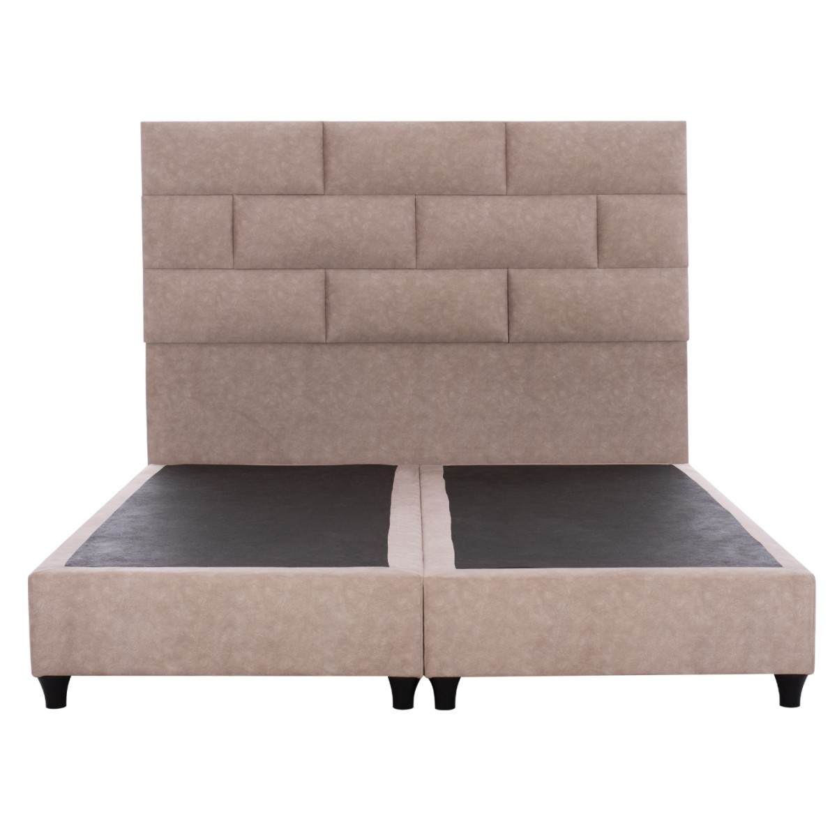 ΚΡΕΒΑΤΙ SOLEDAD ΜΠΕΖ HM644.22  ΓΙΑ ΣΤΡΩΜΑ 150x200 εκ.