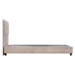 ΚΡΕΒΑΤΙ DOLORES ΜΠΕΖ ΥΦΑΣΜΑ HM649.22 ΓΙΑ ΣΤΡΩΜΑ 90x200 εκ.