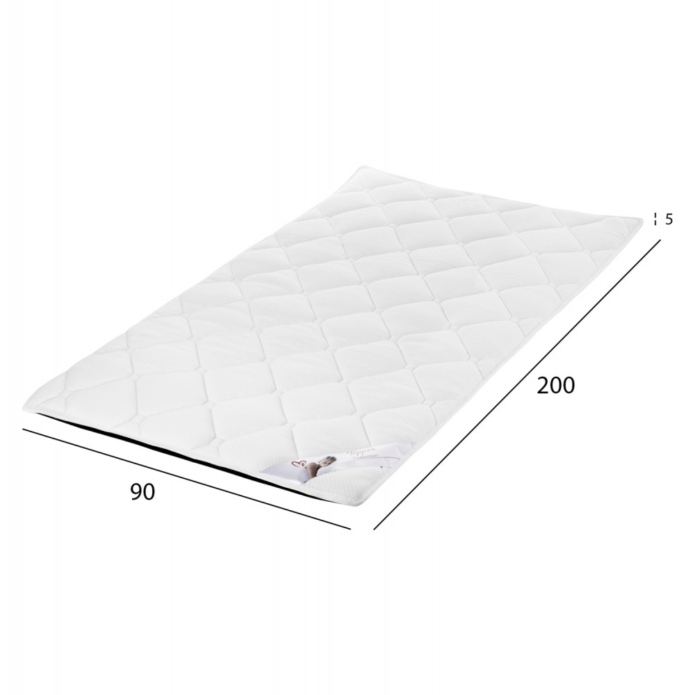 ΑΝΩΣΤΡΩΜΑ ΑΦΡΟΥ HM670.07 ΛΕΥΚΟ 90x200x5Y εκ.