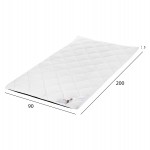 ΑΝΩΣΤΡΩΜΑ ΑΦΡΟΥ HM670.07 ΛΕΥΚΟ 90x200x5Y εκ.