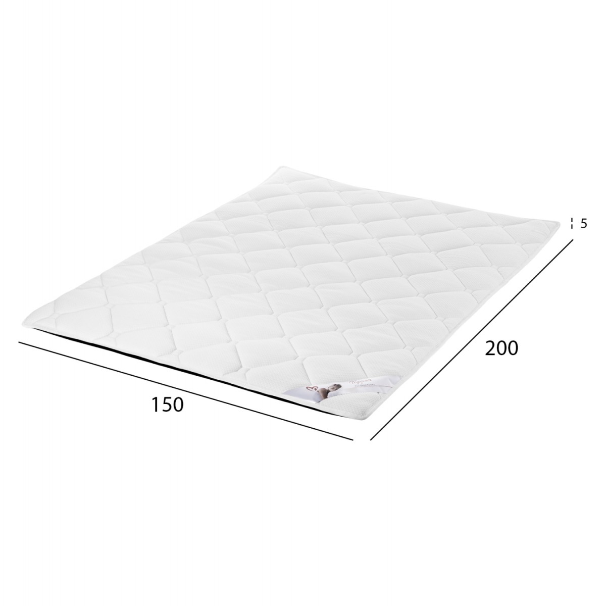 ΑΝΩΣΤΡΩΜΑ ΑΦΡΟΥ HM670.05 ΛΕΥΚΟ 150x200x5Y εκ.