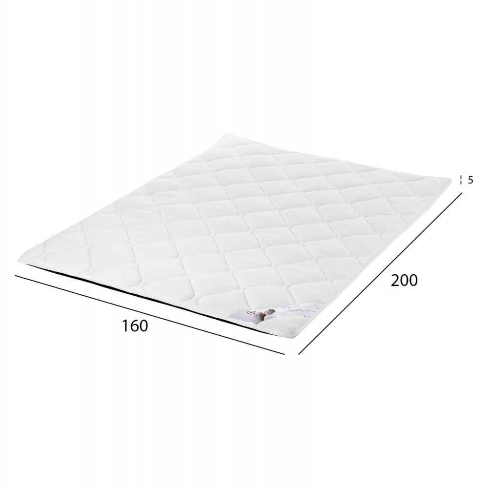 ΑΝΩΣΤΡΩΜΑ ΑΦΡΟΥ HM670.06 ΛΕΥΚΟ 160x200x5Y εκ.