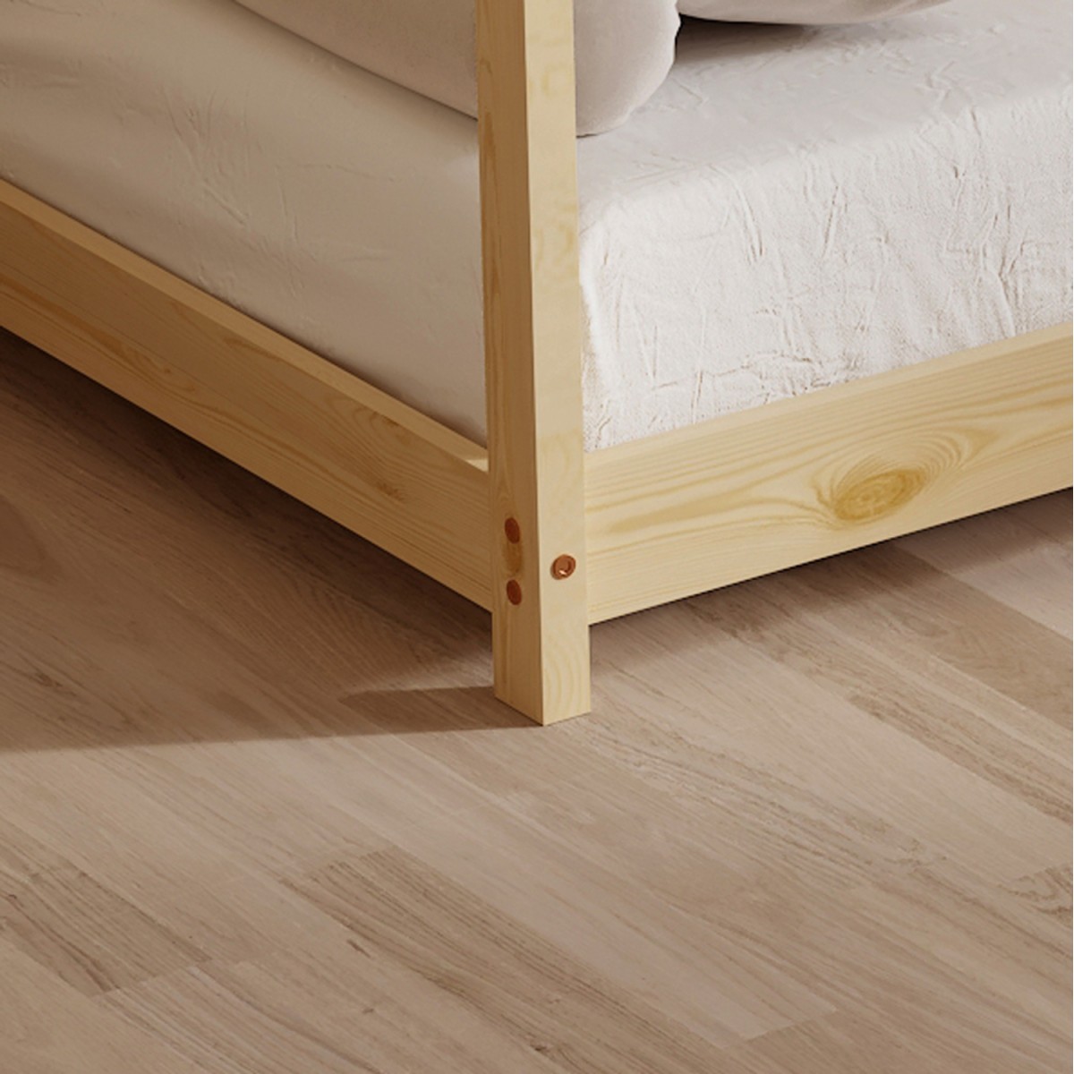 ΚΡΕΒΑΤΙ ΠΑΙΔΙΚΟ PEPE HM677.01 τ.MONTESSORI ΞΥΛΟ ΠΕΥΚΟ ΦΥΣΙΚΟ- 190x90εκ