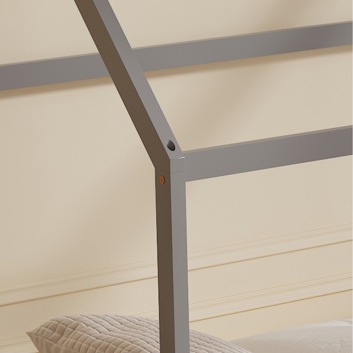 ΚΡΕΒΑΤΙ ΠΑΙΔΙΚΟ PEPE HM677.05 τ.MONTESSORI ΞΥΛΟ ΠΕΥΚΟ ΓΚΡΙ- 190x90εκ