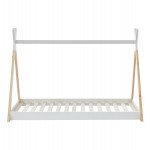 ΚΡΕΒΑΤΙ ΠΑΙΔΙΚΟ MUNK HM699.03 τ.MONTESSORI ΞΥΛΟ ΠΕΥΚΟΥ ΦΥΣΙΚΟ-ΛΕΥΚΟ- 190x90εκ