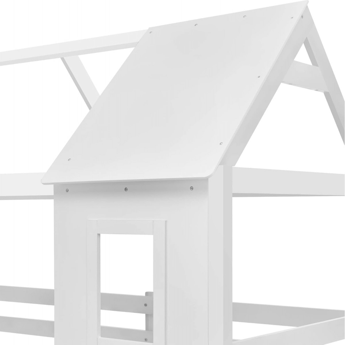 ΠΑΙΔΙΚΗ ΚΟΥΚΕΤΑ ΣΠΙΤΑΚΙ  τ.MONTESSORI HOOD HM705.03 ΞΥΛΟ ΠΕΥΚΟΥ ΣΕ ΛΕΥΚΟ-ΣΤΡΩΜΑΤΑ 190x90εκ