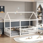 ΚΡΕΒΑΤΙ ΠΑΙΔΙΚΟ ΜΕ ΚΑΓΚΕΛΟ HOUSER HM706.03 τ.MONTESSORI ΞΥΛΟ ΠΕΥΚΟ ΛΕΥΚΟ-190x90εκ