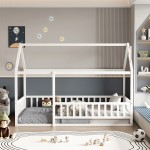 ΚΡΕΒΑΤΙ ΠΑΙΔΙΚΟ ΜΕ ΚΑΓΚΕΛΟ HOUSER HM706.03 τ.MONTESSORI ΞΥΛΟ ΠΕΥΚΟ ΛΕΥΚΟ-190x90εκ