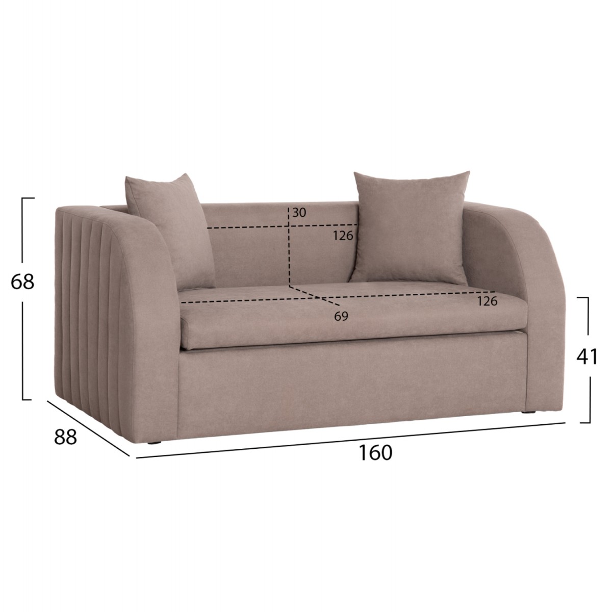 ΚΑΝΑΠΕΣ ΚΡΕΒΑΤΙ ILSA HM3284 ΜΠΕΖ ΑΛΕΚΙΑΣΤΟ ΥΦΑΣΜΑ ΑΝΑΔΙΠΛΟΥΜΕΝΟ ΜΕ ΣΤΡΩΜΑ 160x88x68Υ