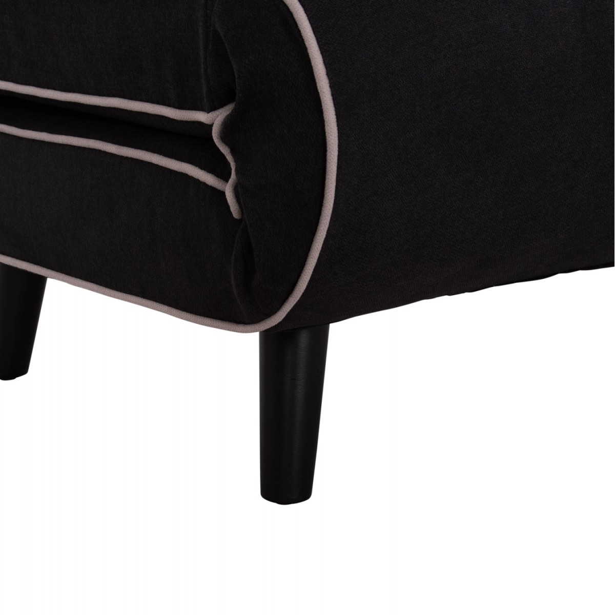 ΠΟΛΥΘΡΟΝΑ ΚΡΕΒΑΤΙ BRAXTON HM8425.03 ΜΑΥΡΟ ΥΦΑΣΜΑ 78x88x78Υεκ.