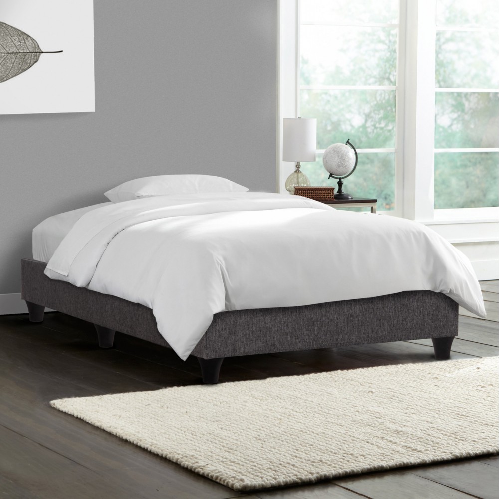 ΚΡΕΒΑΤΙ-ΥΠΟΣΤΡΩΜΑ SIGGY HM721.10 ΧΩΡΙΣ ΑΠΟΘ.ΧΩΡΟ--ΓΚΡΙ ΥΦΑΣΜΑ--ΓΙΑ 80Χ200εκ.