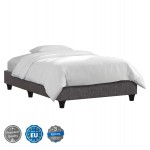 ΚΡΕΒΑΤΙ-ΥΠΟΣΤΡΩΜΑ SIGGY HM722.10 ΧΩΡΙΣ ΑΠΟΘ.ΧΩΡΟ--ΓΚΡΙ ΥΦΑΣΜΑ--ΓΙΑ 90Χ200εκ.