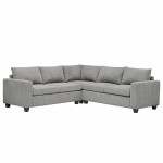 ΓΩΝΙΑΚΟΣ ΚΑΝΑΠΕΣ CALDER HM3286.01 ΓΚΡΙ ΥΦΑΣΜΑ 254x254x90x91Υεκ.