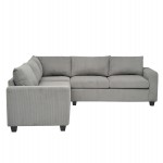 ΓΩΝΙΑΚΟΣ ΚΑΝΑΠΕΣ CALDER HM3286.01 ΓΚΡΙ ΥΦΑΣΜΑ 254x254x90x91Υεκ.