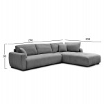 ΓΩΝΙΑΚΟΣ ΚΑΝΑΠΕΣ ΑΝΑΣΤΡΕΨΙΜΟΣ MEDEL HM3288.01 ΓΚΡΙ P.E. ΥΦΑΣΜΑ 290x208x80Υεκ