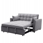 ΚΑΝΑΠΕΣ ΚΡΕΒΑΤΙ 2-ΘΕΣΙΟΣ BORG HM3289.01 ΓΚΡΙ ΥΦΑΣΜΑ 142x94x78Υεκ