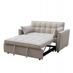 ΚΑΝΑΠΕΣ ΚΡΕΒΑΤΙ 2-ΘΕΣΙΟΣ BORG HM3289.03 ΜΠΕΖ ΥΦΑΣΜΑ 142x94x78Υεκ