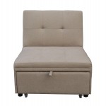 ΠΟΛΥΘΡΟΝΑ-ΚΡΕΒΑΤΙ LIBRE HM3295.03 ΜΠΕΖ ΥΦΑΣΜΑ 75x106x89Υεκ.