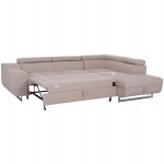 ΓΩΝΙΑΚΟΣ ΚΑΝΑΠΕΣ-ΚΡΕΒΑΤΙ ΜΕ ΑΠΟΘ.ΧΩΡΟ ENCORE HM3301.03R ΜΠΕΖ ΥΦΑΣΜΑ 285x205x90Υεκ.