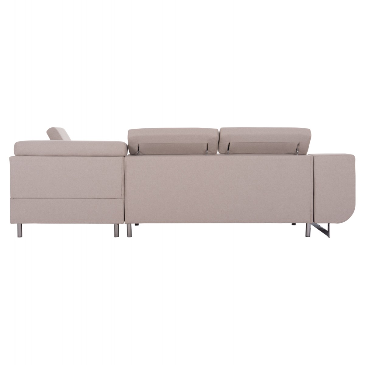 ΓΩΝΙΑΚΟΣ ΚΑΝΑΠΕΣ-ΚΡΕΒΑΤΙ ΜΕ ΑΠΟΘ.ΧΩΡΟ ENCORE HM3301.03R ΜΠΕΖ ΥΦΑΣΜΑ 285x205x90Υεκ.