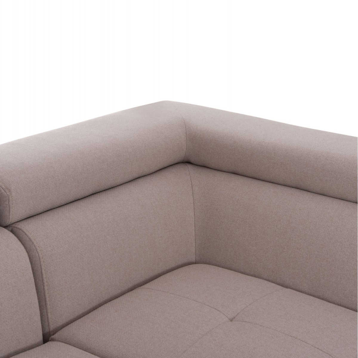 ΓΩΝΙΑΚΟΣ ΚΑΝΑΠΕΣ-ΚΡΕΒΑΤΙ ΜΕ ΑΠΟΘ.ΧΩΡΟ ENCORE HM3301.03R ΜΠΕΖ ΥΦΑΣΜΑ 285x205x90Υεκ.