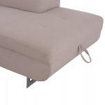 ΓΩΝΙΑΚΟΣ ΚΑΝΑΠΕΣ-ΚΡΕΒΑΤΙ ΜΕ ΑΠΟΘ.ΧΩΡΟ ENCORE HM3301.03R ΜΠΕΖ ΥΦΑΣΜΑ 285x205x90Υεκ.