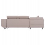 ΓΩΝΙΑΚΟΣ ΚΑΝΑΠΕΣ-ΚΡΕΒΑΤΙ ΜΕ ΑΠΟΘ.ΧΩΡΟ ENCORE HM3301.03L ΜΠΕΖ ΥΦΑΣΜΑ 285x205x90Υεκ.