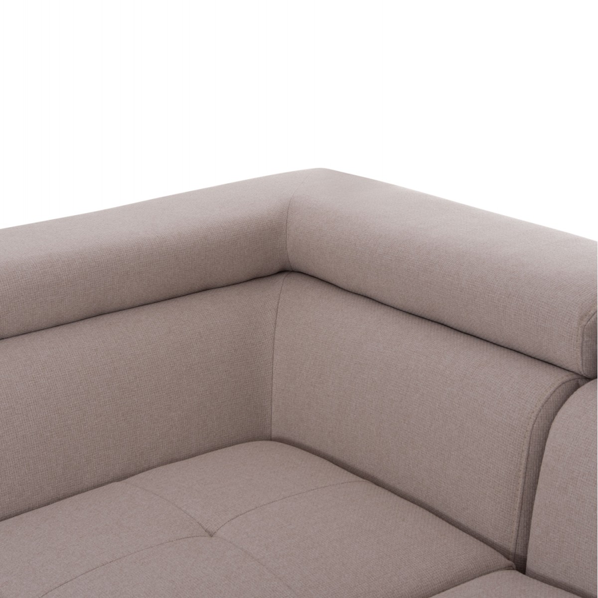 ΓΩΝΙΑΚΟΣ ΚΑΝΑΠΕΣ-ΚΡΕΒΑΤΙ ΜΕ ΑΠΟΘ.ΧΩΡΟ ENCORE HM3301.03L ΜΠΕΖ ΥΦΑΣΜΑ 285x205x90Υεκ.