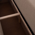 ΓΩΝΙΑΚΟΣ ΚΑΝΑΠΕΣ-ΚΡΕΒΑΤΙ ΜΕ ΑΠΟΘ.ΧΩΡΟ TRENDSTON HM3302.03L ΜΠΕΖ ΥΦΑΣΜΑ 298x177x95Υεκ