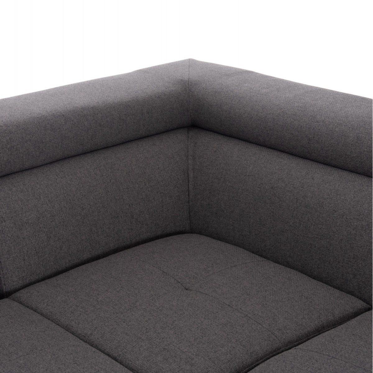 ΓΩΝΙΑΚΟΣ ΚΑΝΑΠΕΣ-ΚΡΕΒΑΤΙ ΜΕ ΑΠΟΘ.ΧΩΡΟ ENCORE HM3301.01R ΓΚΡΙ ΥΦΑΣΜΑ 285x205x90Υεκ.