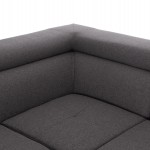 ΓΩΝΙΑΚΟΣ ΚΑΝΑΠΕΣ-ΚΡΕΒΑΤΙ ΜΕ ΑΠΟΘ.ΧΩΡΟ ENCORE HM3301.01L ΓΚΡΙ ΥΦΑΣΜΑ 285x205x90Υεκ.