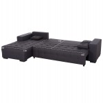 ΓΩΝΙΑΚΟΣ ΚΑΝΑΠΕΣ-ΚΡΕΒΑΤΙ ΜΕ ΑΠΟΘ.ΧΩΡΟ TRENDSTON HM3302.01L ΓΚΡΙ ΥΦΑΣΜΑ 298x177x95Υεκ