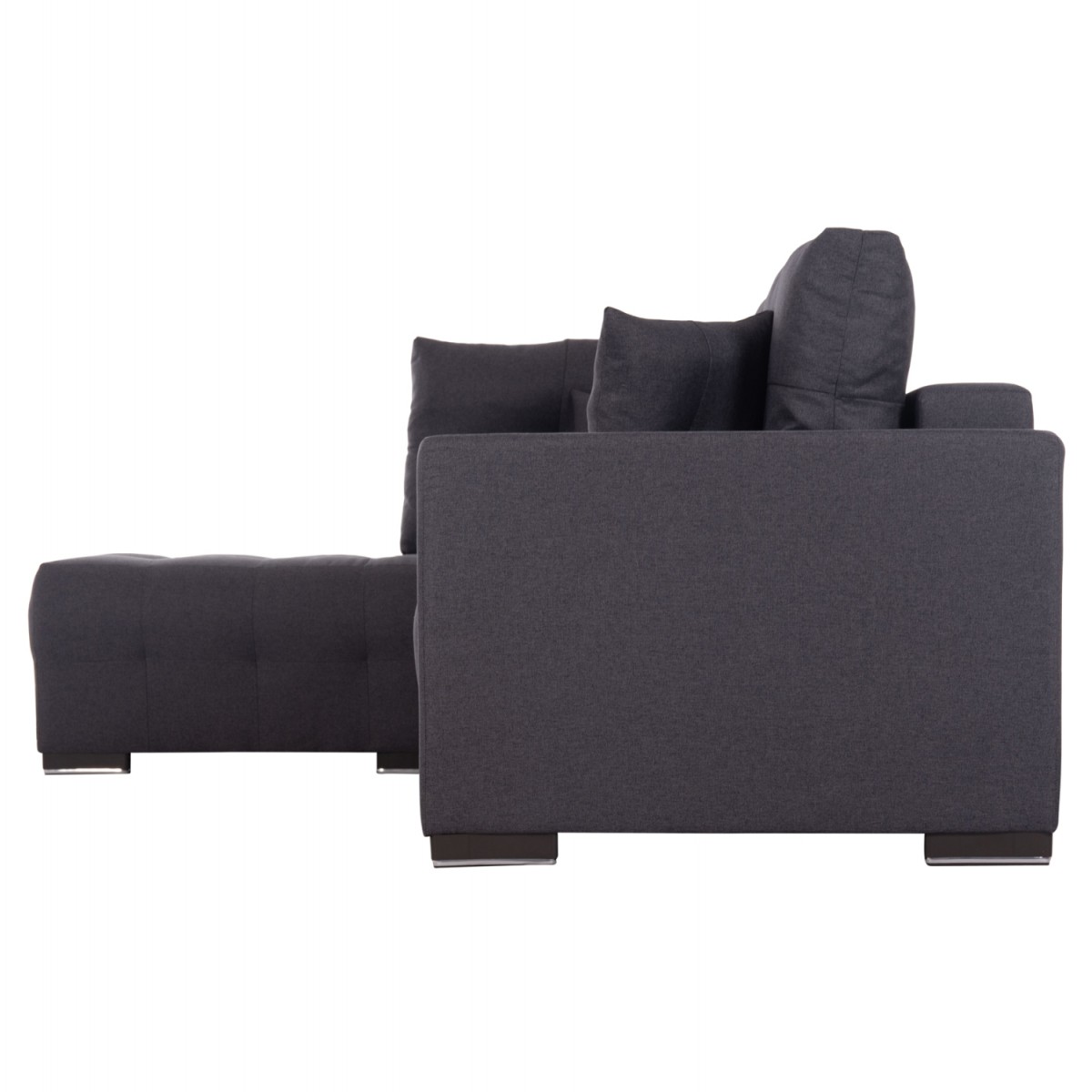 ΓΩΝΙΑΚΟΣ ΚΑΝΑΠΕΣ-ΚΡΕΒΑΤΙ ΜΕ ΑΠΟΘ.ΧΩΡΟ TRENDSTON HM3302.01L ΓΚΡΙ ΥΦΑΣΜΑ 298x177x95Υεκ