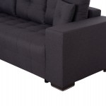 ΓΩΝΙΑΚΟΣ ΚΑΝΑΠΕΣ-ΚΡΕΒΑΤΙ ΜΕ ΑΠΟΘ.ΧΩΡΟ TRENDSTON HM3302.01L ΓΚΡΙ ΥΦΑΣΜΑ 298x177x95Υεκ