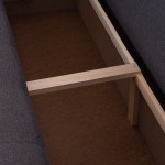 ΓΩΝΙΑΚΟΣ ΚΑΝΑΠΕΣ-ΚΡΕΒΑΤΙ ΜΕ ΑΠΟΘ.ΧΩΡΟ TRENDSTON HM3302.01L ΓΚΡΙ ΥΦΑΣΜΑ 298x177x95Υεκ