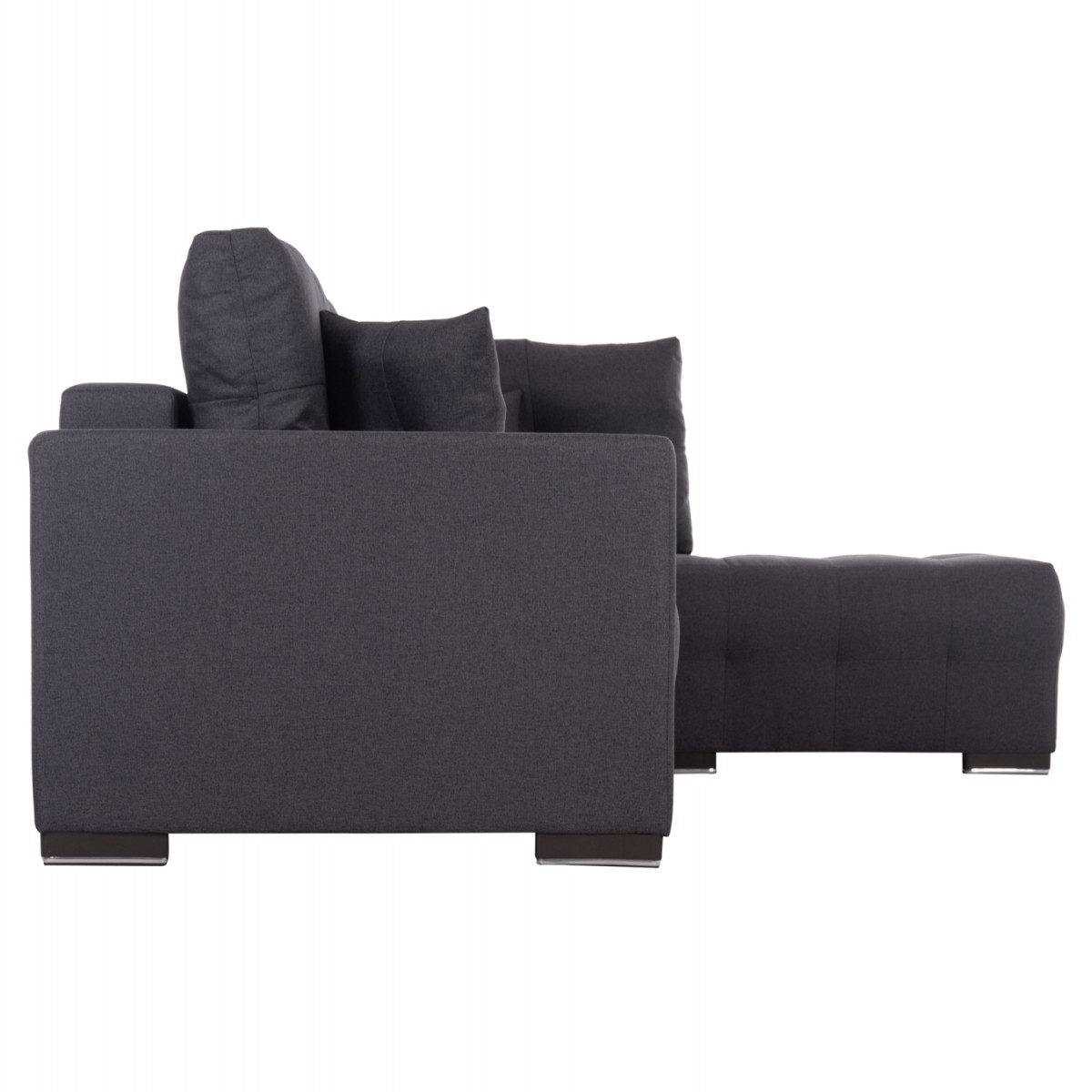 ΓΩΝΙΑΚΟΣ ΚΑΝΑΠΕΣ-ΚΡΕΒΑΤΙ ΜΕ ΑΠΟΘ.ΧΩΡΟ TRENDSTON HM3302.01R ΓΚΡΙ ΥΦΑΣΜΑ 298x177x95Υεκ