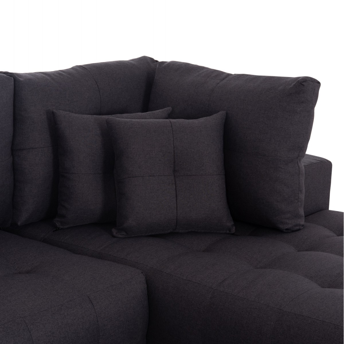 ΓΩΝΙΑΚΟΣ ΚΑΝΑΠΕΣ-ΚΡΕΒΑΤΙ ΜΕ ΑΠΟΘ.ΧΩΡΟ TRENDSTON HM3302.01R ΓΚΡΙ ΥΦΑΣΜΑ 298x177x95Υεκ