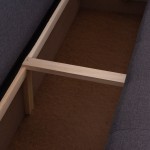 ΓΩΝΙΑΚΟΣ ΚΑΝΑΠΕΣ-ΚΡΕΒΑΤΙ ΜΕ ΑΠΟΘ.ΧΩΡΟ TRENDSTON HM3302.01R ΓΚΡΙ ΥΦΑΣΜΑ 298x177x95Υεκ