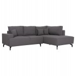 ΓΩΝΙΑΚΟΣ ΚΑΝΑΠΕΣ-ΚΡΕΒΑΤΙ ΜΕ ΑΠΟΘ.ΧΩΡΟ SAFFIRA HM3303.01R ΓΚΡΙ ΥΦΑΣΜΑ 270x195x100Υεκ.