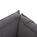 ΓΩΝΙΑΚΟΣ ΚΑΝΑΠΕΣ-ΚΡΕΒΑΤΙ ΜΕ ΑΠΟΘ.ΧΩΡΟ SAFFIRA HM3303.01R ΓΚΡΙ ΥΦΑΣΜΑ 270x195x100Υεκ.