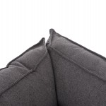 ΓΩΝΙΑΚΟΣ ΚΑΝΑΠΕΣ-ΚΡΕΒΑΤΙ ΜΕ ΑΠΟΘ.ΧΩΡΟ SAFFIRA HM3303.01L ΓΚΡΙ ΥΦΑΣΜΑ 270x195x100Υεκ.