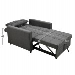 ΠΟΛΥΘΡΟΝΑ-ΚΡΕΒΑΤΙ MERO HM3306.01 ΓΚΡΙ ΥΦΑΣΜΑ 98x85x88Υεκ.