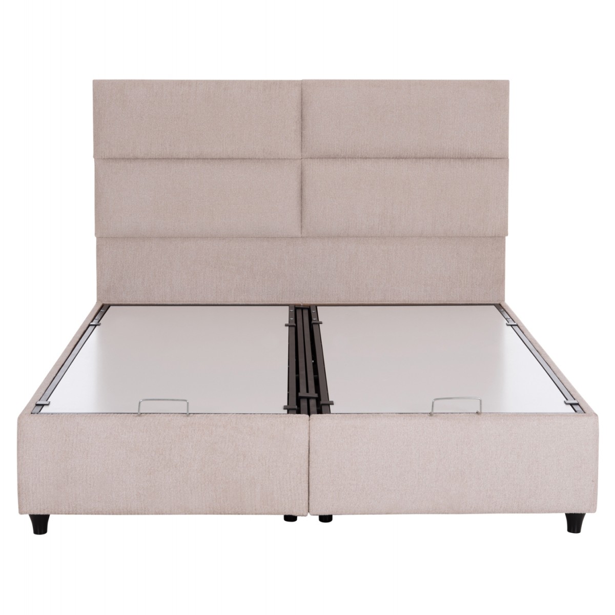 ΚΡΕΒΑΤΙ MILO ΔΙΠΛΟ ΜΕ ΑΠΟΘΗΚΕΥΤΙΚΟ ΧΩΡΟ HM622.32 ΜΠΕΖ ΥΦΑΣΜΑ-- ΓΙΑ ΣΤΡΩΜΑ 160x200εκ