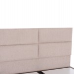 ΚΡΕΒΑΤΙ MILO ΔΙΠΛΟ ΜΕ ΑΠΟΘΗΚΕΥΤΙΚΟ ΧΩΡΟ HM622.32 ΜΠΕΖ ΥΦΑΣΜΑ-- ΓΙΑ ΣΤΡΩΜΑ 160x200εκ