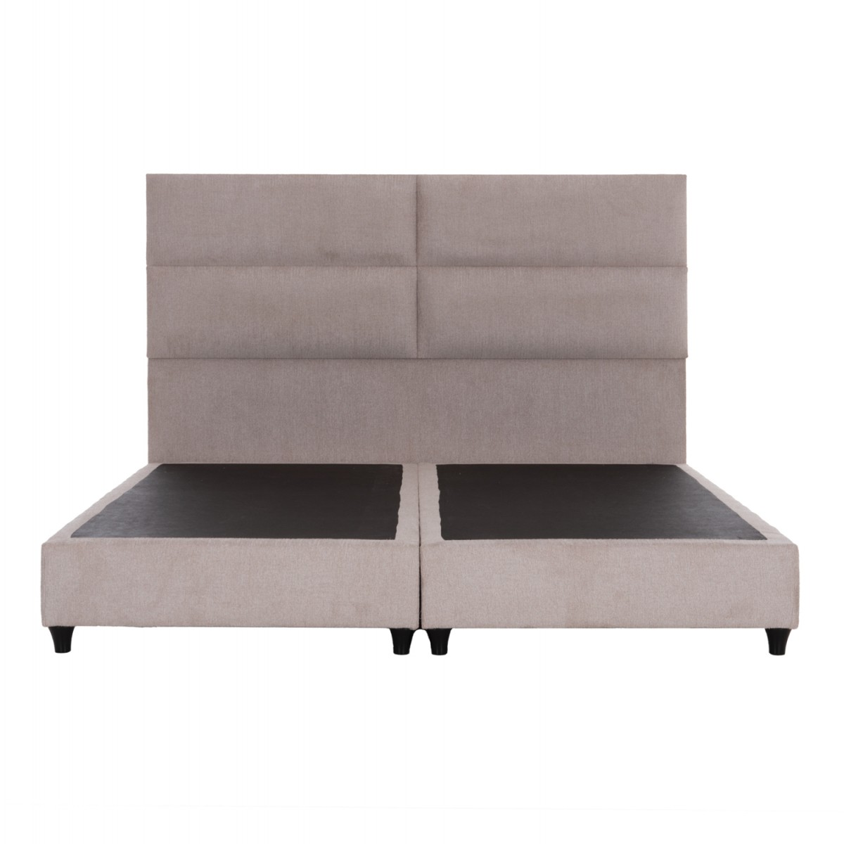 ΚΡΕΒΑΤΙ ΥΠΕΡΔΙΠΛΟ MILO ΑΠΟ ΜΠΕΖ ΥΦΑΣΜΑ HM628.32 ΓΙΑ ΣΤΡΩΜΑ 180x200 εκ.